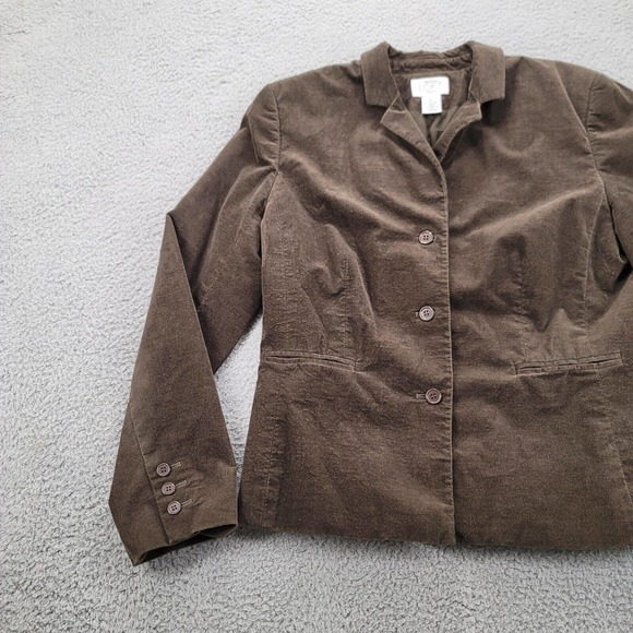 Ann Taylor Loft Stretch Jacket Womens 8 Brown‎ Buttons Long Sleeve - Picture 11 of 14